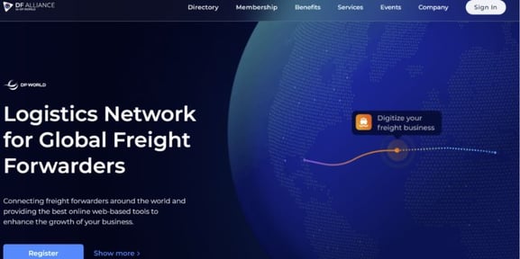 network di logistica globale per porti marittimi